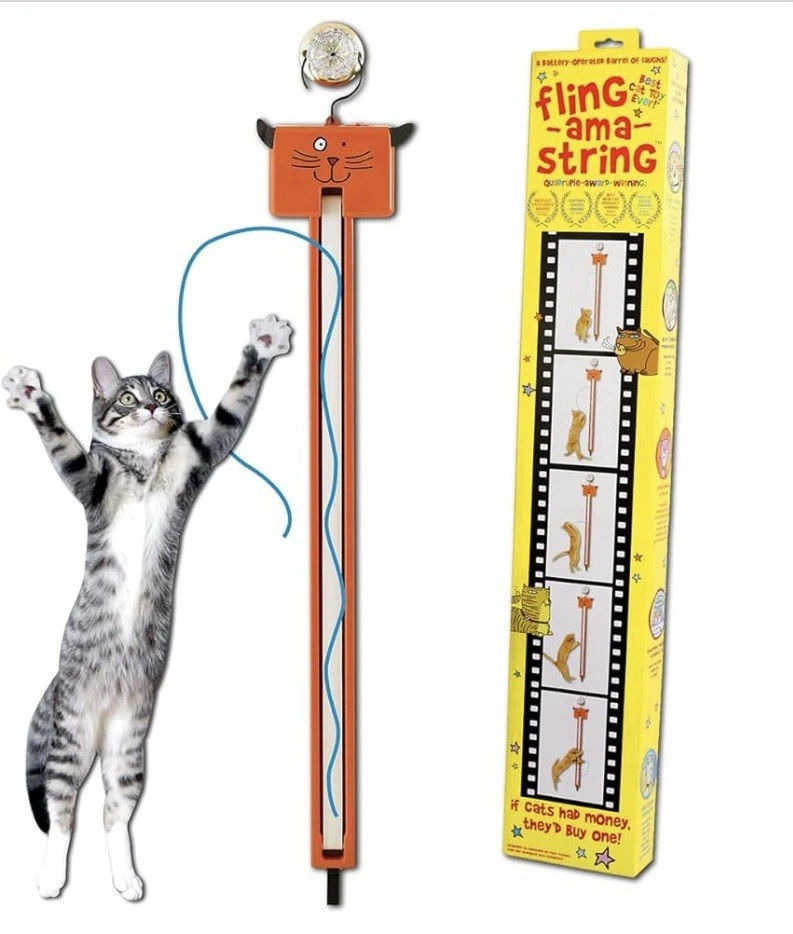 Moody Pet - Fling-ama-string - Automatic Interactive Cat Toy Battery Powered Fun