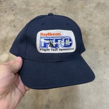 Vintage Raytheon FTO Flight Test Operations Snapback Hat Cap