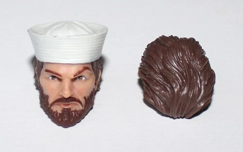 PURGE 735 Shipwreck Head Hairpiece Lot GIJOE CLASSIFIED SERIES 6" Scale 1/12