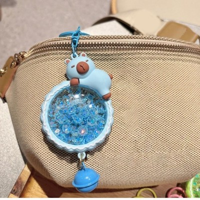 Acrylic Key Holder Moving Sand Art Design Multipurpose Decoration Everyday Use