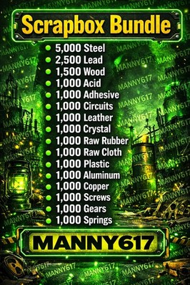 Fallout 76 PS4 / PS5   Massive Scrapbox Junk Bundle   Crafting Materials Pack