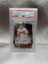 2025 Bowman Chrome Nate George Speckle Refractor Auto /299 PSA 10