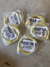 lot of 5 Ethernet Cable Color Yellow cat6 - 3'