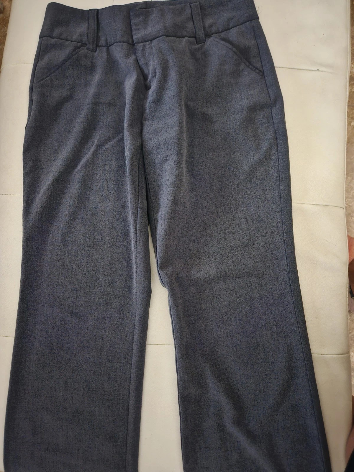 Daisy Fuentes Grey/Blue Wide leg work pants Size 6 FREE SHIPPING