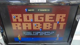 Nintendo NES-001 Console Bundle W/ Super Mario, Top Gun, Roger Rabbit, 720deg