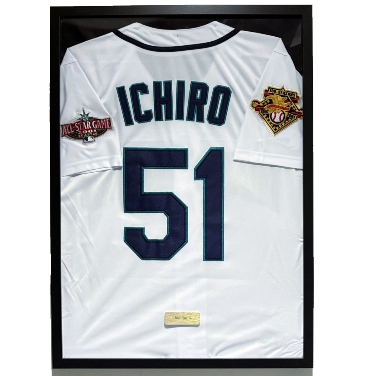 Seattle Mariners Ichiro Suzuki Jersey Framed, Ichiro Suzuki Shirt