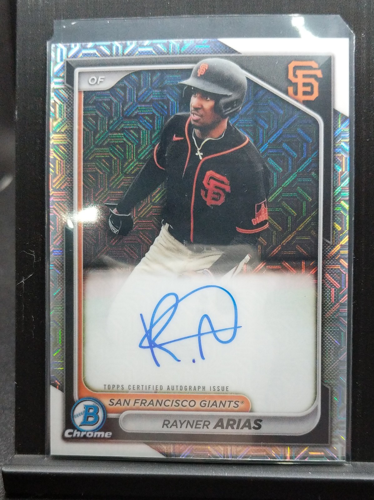 2024 Bowman - Chrome Prospect Mega Box Autographs Rayner Arias #BMA-RA (AU, RC)
