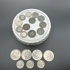 5 Silver Dimes /  1/2 Dollar / buff / liberty Nickels Indian Head/Steel PennyLot — photo 1