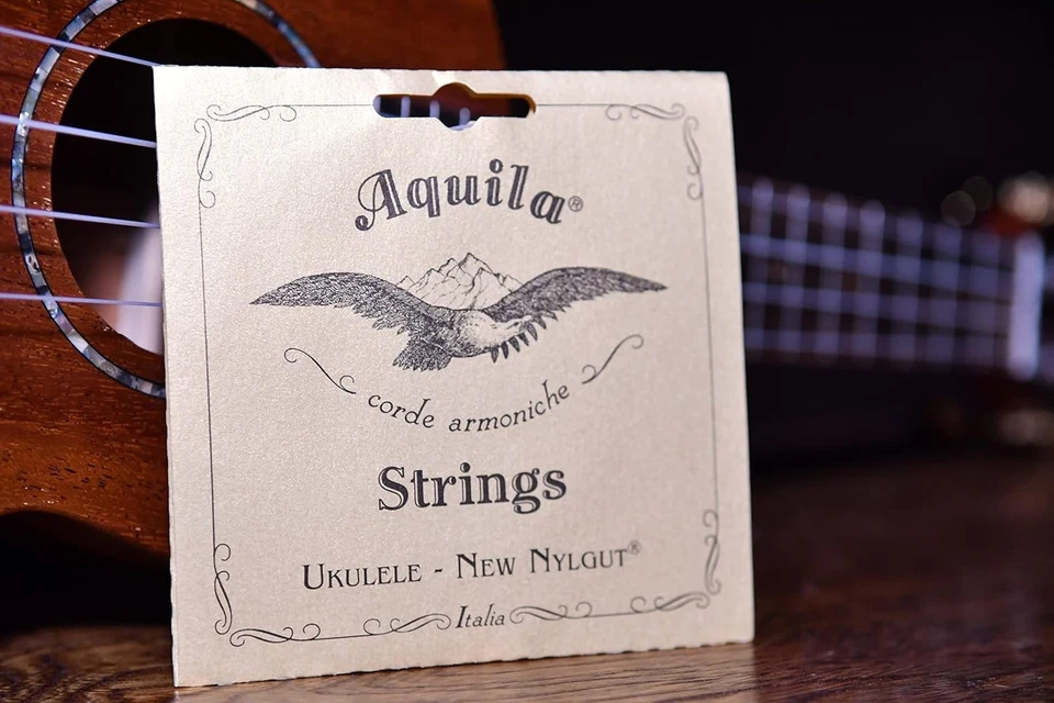 Aquila New Nylgut AQ-15 Tenor Ukulele Strings - Wound Low G - 1 1 Pack, White  - Image 2 of 4