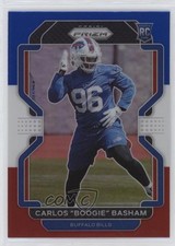 2021 Panini Prizm Rookie Red White & Blue Carlos Basham Jr Boogie #436 wd9