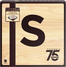 MATTEL - Scrabble - 75. Jubiläumsausgabe - Sonderedition - Holz - HPK86 - NEU