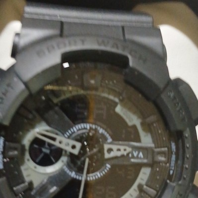 Activa Sport Quartz Analog Wristwatch 48mm Black Resin, 3 ATM Water Resist