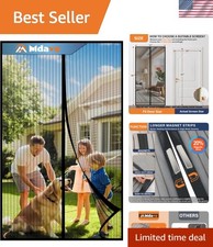 Pet-Friendly Magnetic Screen Door - 30" x 80" Easy Install Bug Protector