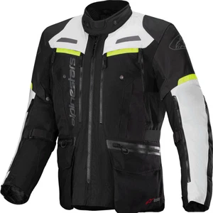 Alpinestars Bogota Pro Drystar Motorcycle Textile Jacket - Black Ice Grey Yellow
