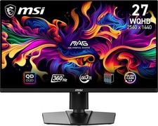 MSI MAG 271QPX QD-OLED 27" WQHD Gaming Monitor 360Hz 0.03ms HDR400 HDMI 2.1