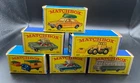 6 (BOXES ONLY) Vintage Original Lesney Matchbox Die-Cast Car - High Grade