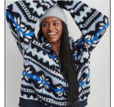 Aerie women s Sherpa pullover size small loose fit new with tags original 64.9
