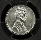 1943 Lincoln Steel Wheat Cent - PCGS MS65