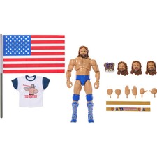 WWE Ultimate Legends Action Hacksaw Jim Duggan Figure & Accessories Set 6-inch