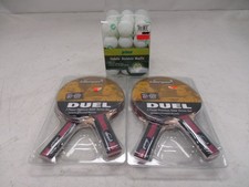KILLERSPIN DUEL TABLE TENNIS SETS (2) W/ 36 PRINCE PING PONG BALLS WHITE