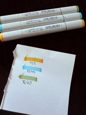 Copic Sketch Marker Lot Of 3, NEW, Y19, BG45, YG63