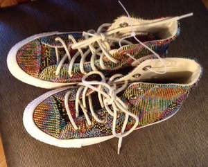 woven converse high tops