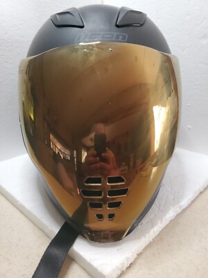 Icon Airflite Helmet Peacekeeper Rubatone Black size Lg