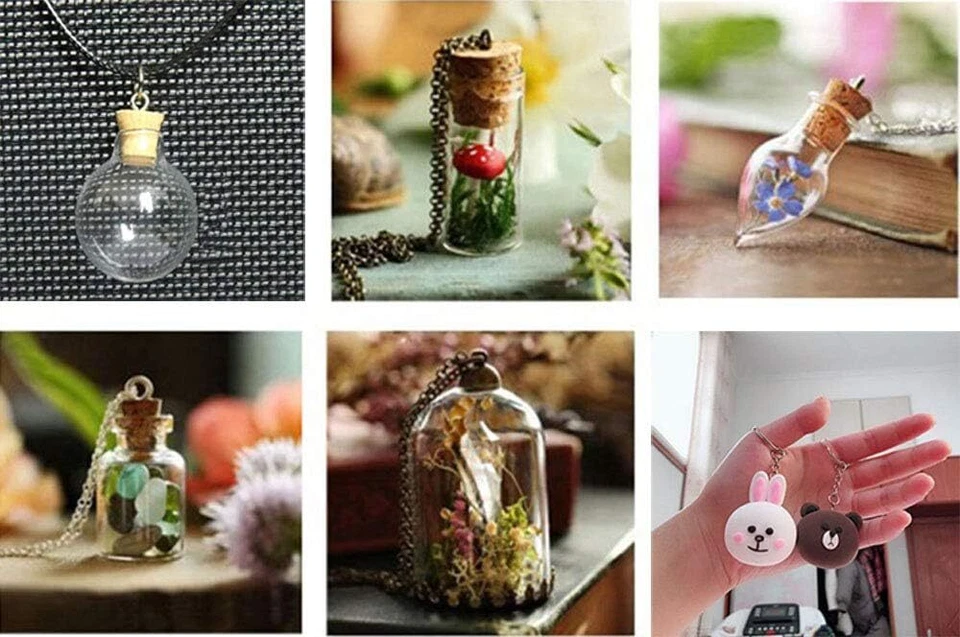 Pequeño mini gancho de pasador de ojos de tornillo para hacer joyas, botellas de corcho, resina, cuentas pequeñas Foto 2 de 2