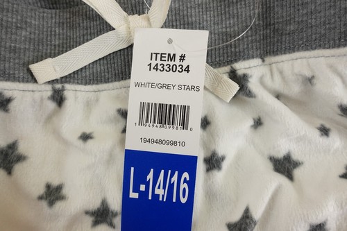 BCBG Girls Large (14/16) Gray Stars Printed Fleece 2 Piece Jogger Pajama Set NWT - Picture 5 of 6