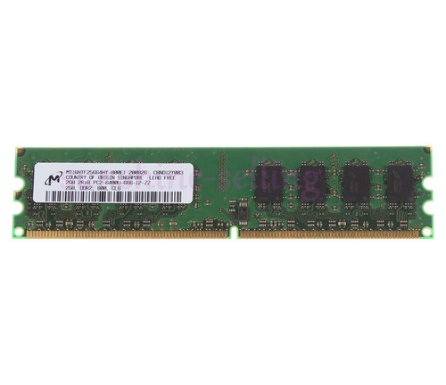 Micron 4 GB DDR2 RAM 2X 2 GB PC2-6400 800MHz DIMM Desktop Memory Low density CL6 - Picture 2 of 6