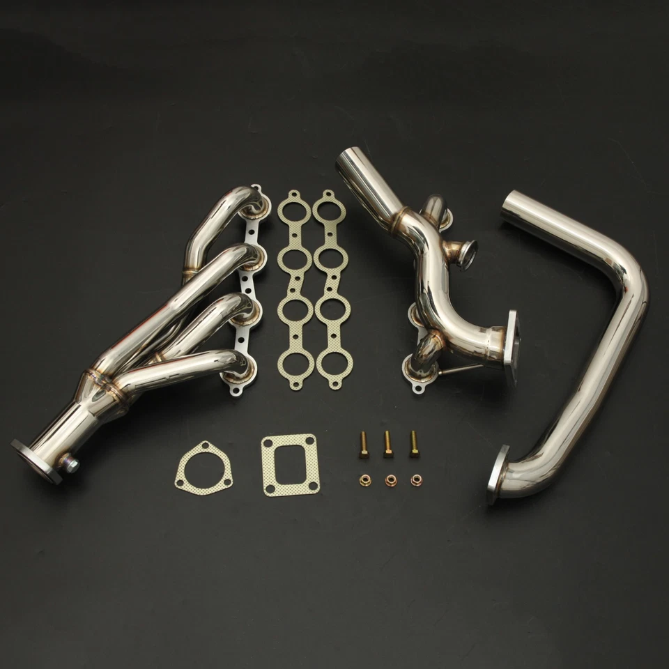 Single Turbo Header for LSX LS2 T4 Top Mount Swap Crossover with 44mm WG Upgrade - Image 2 of 4