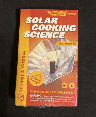 Thames & Kosmos - Solar Cooking Experiment Lab 659226 -8 Experiments New &Sealed