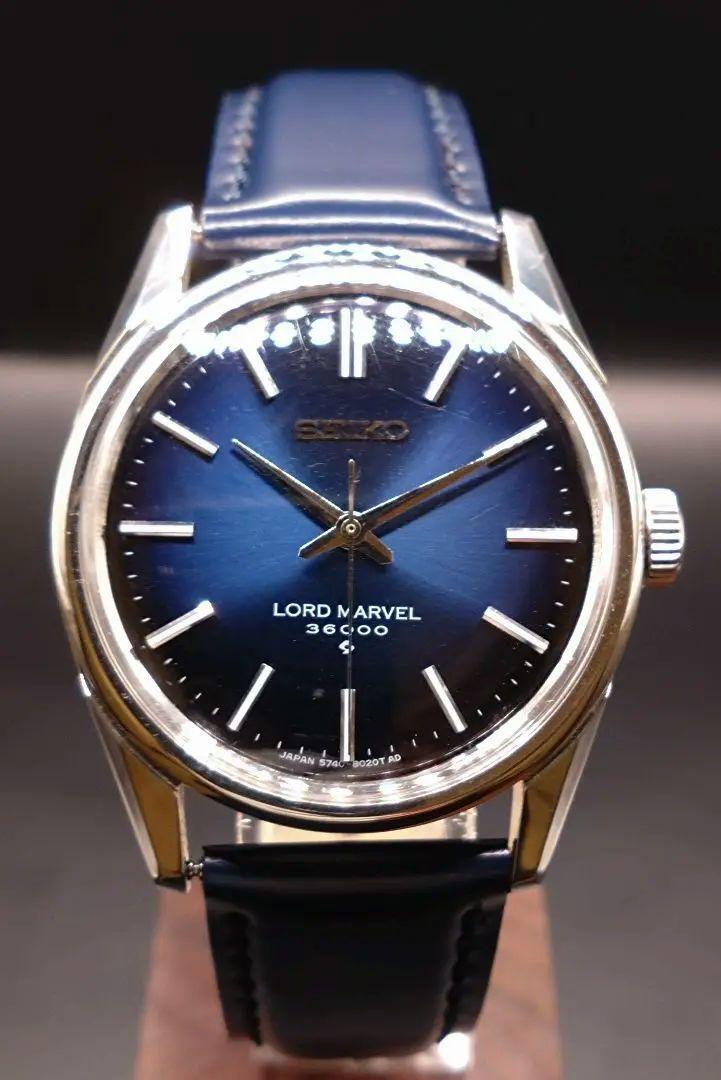 Seiko Lord Marvel 5740-8000 Vintage Overhaul Blue Slv Manual