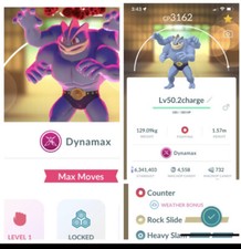 Dynamax Machamp Lv50 Pokemon  ,2 Charge Moves...