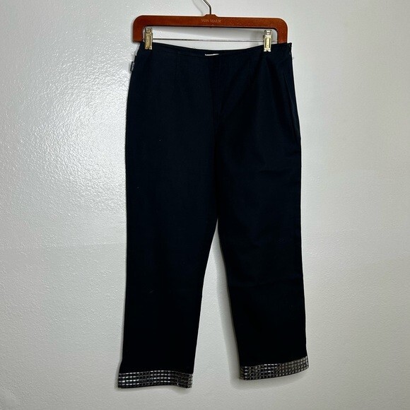 Moschino Jeans Black Studded Hem Pant 6 | eBay