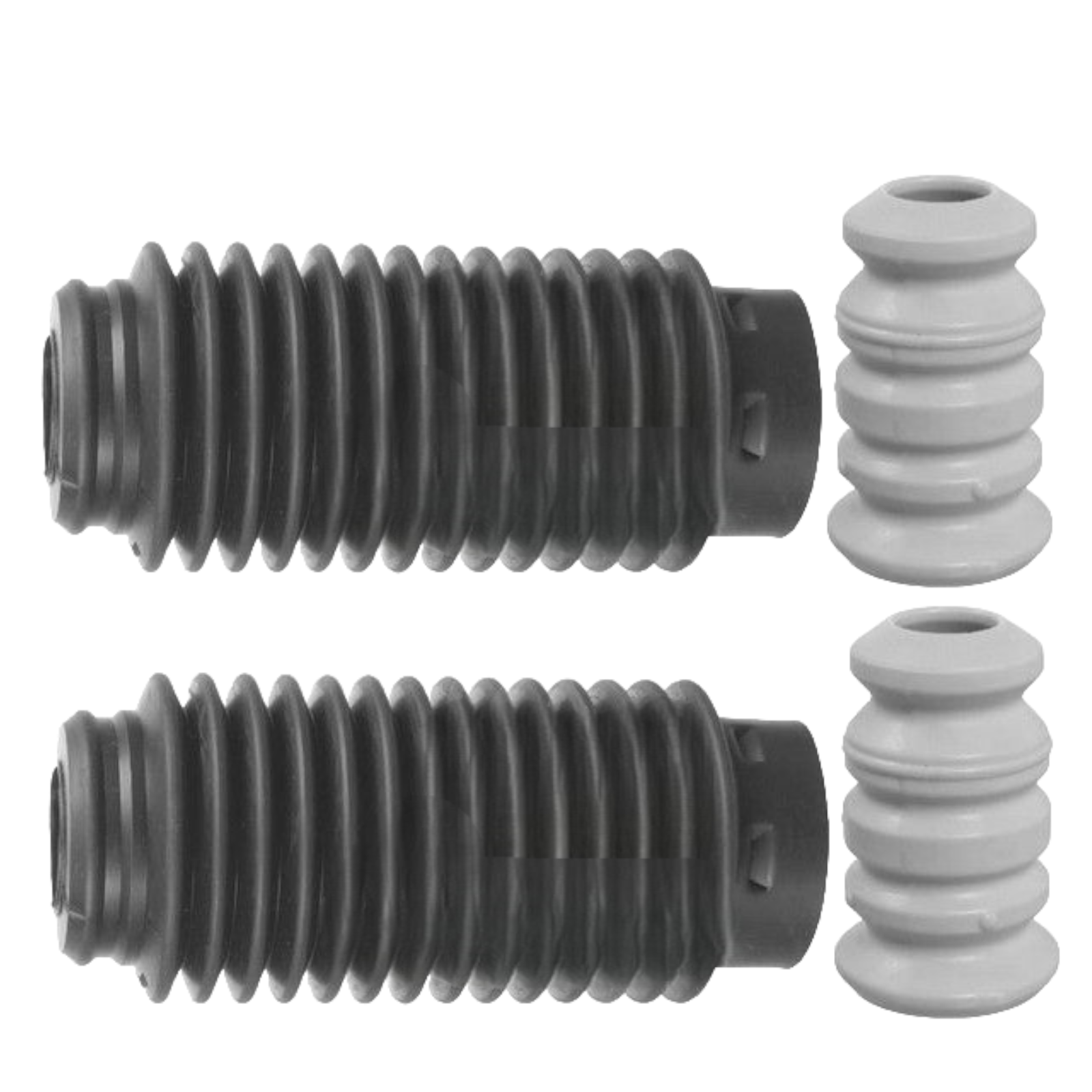Kit 2 Tamponi + Paracolpi Ant. Adatti Per Peugeot 207 CC SW 1.6 HDi Benzina 2006