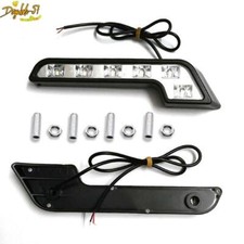 2pcs L 6 LED Daytime Running Lights Fog Lamps For Car Truck off-road Waterproof