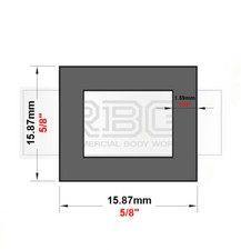 ALUMINIUM RECTANGULAR & SQUARE BOX SECTION VARIOUS SIZES In METRIC & INCH UK