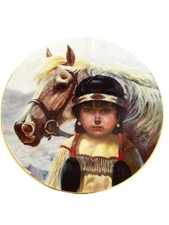 Set of 7 Collector's Plates Pride of America's Indians  by Perillo Vague Shadows