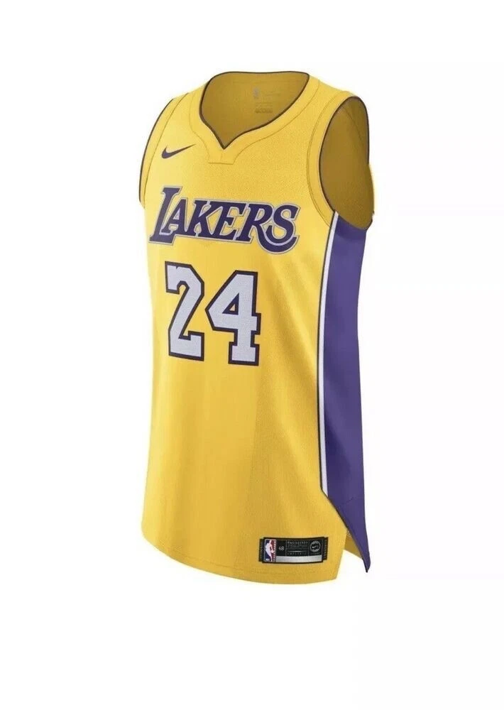 personaje Besugo Encantador Nike NBA LA Lakers Kobe Bryant Authentic Jersey Mens 2XL 56 Stitched  AQ2107-728 | eBay