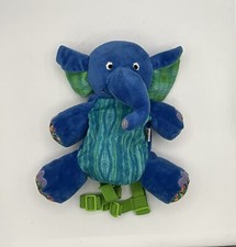 Eric Carle Kids Blue Elephant Plush Backpack Harness 2014 HTF Blue Toy 15 Inch