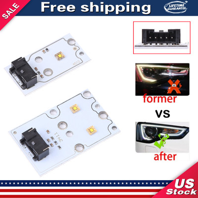 2X LED DRL Board Chip Daytime Running Light Fit Audi A5 S5 13-17 Xenon Headlight