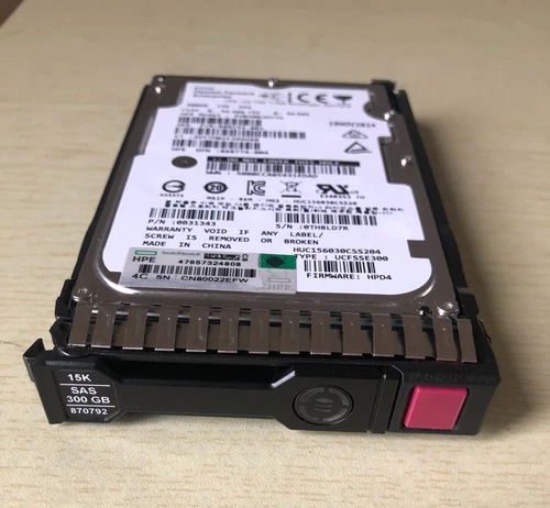 NEU 870753-B21 870792-001 HPE 2,5" 300GB 12G 15K SAS SFF SC DS HDD Festplatte - Bild 3 von 3