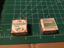 Mini Brand Handmade Earrings Boursin Garlic Herbs