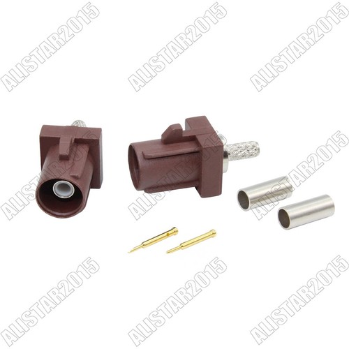5x Fakra Male A/B/C/D/E/F/G/H/I/K/Z Connector Car Radio for RG316 RG174 Cable - Afbeelding 7 van 12