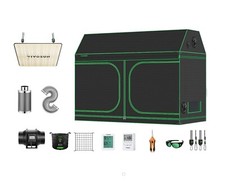 VIVOSUN 8x4FT Roof Complete Grow Tent kit,100W Grow Light, 8" Air Filter Ducting