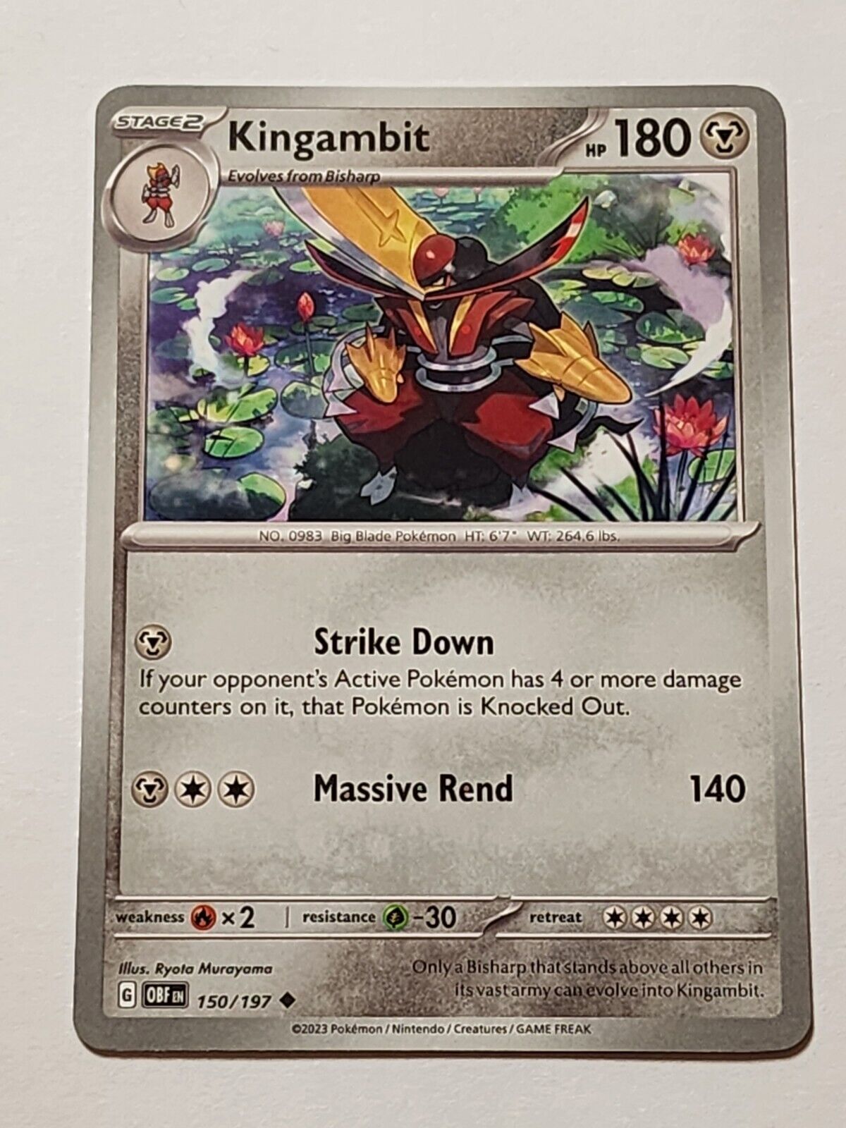 Pokemon TCG - Kingambit - Non Holo - Obsidian Flames - 150/197