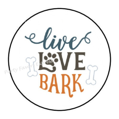 10cm Auto-Aufkleber Sticker Decal Laptop Farbe Live Love Bark bunt Rund R2584