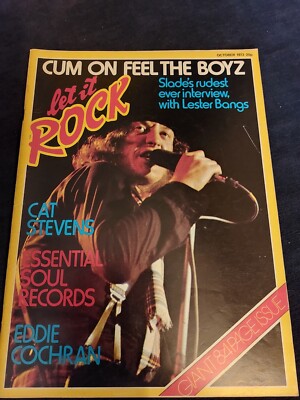 Vintage LET IT ROCK Magazine OCTOBER 1973 Slade Cat Stevens 10cc Eddie Cochran