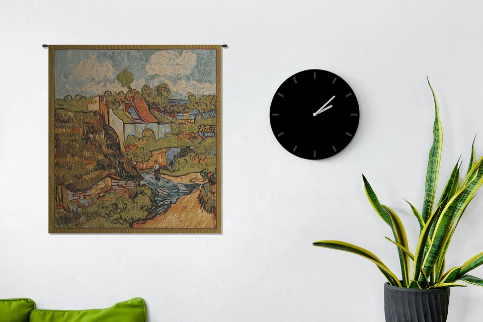 The House I Van Gogh Art Belgian Tapestry Wall Art Hanging Decor New 21x18 inch - Image 2 of 4